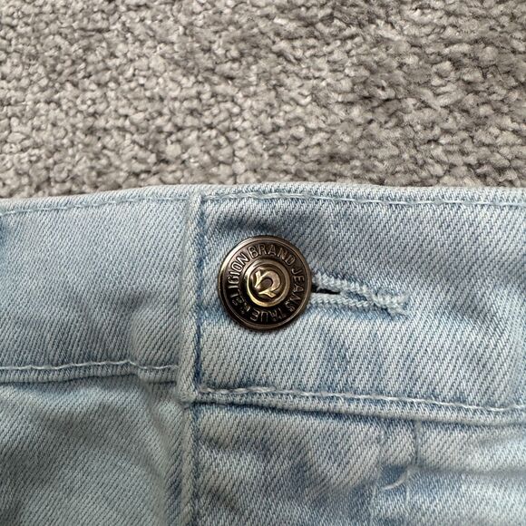 True Religion Cora Mid Rise Straight Leg Denim Jeans Womens 28 Light Wash Casual - Picture 3 of 16